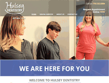 Tablet Screenshot of hulseydentistry.com